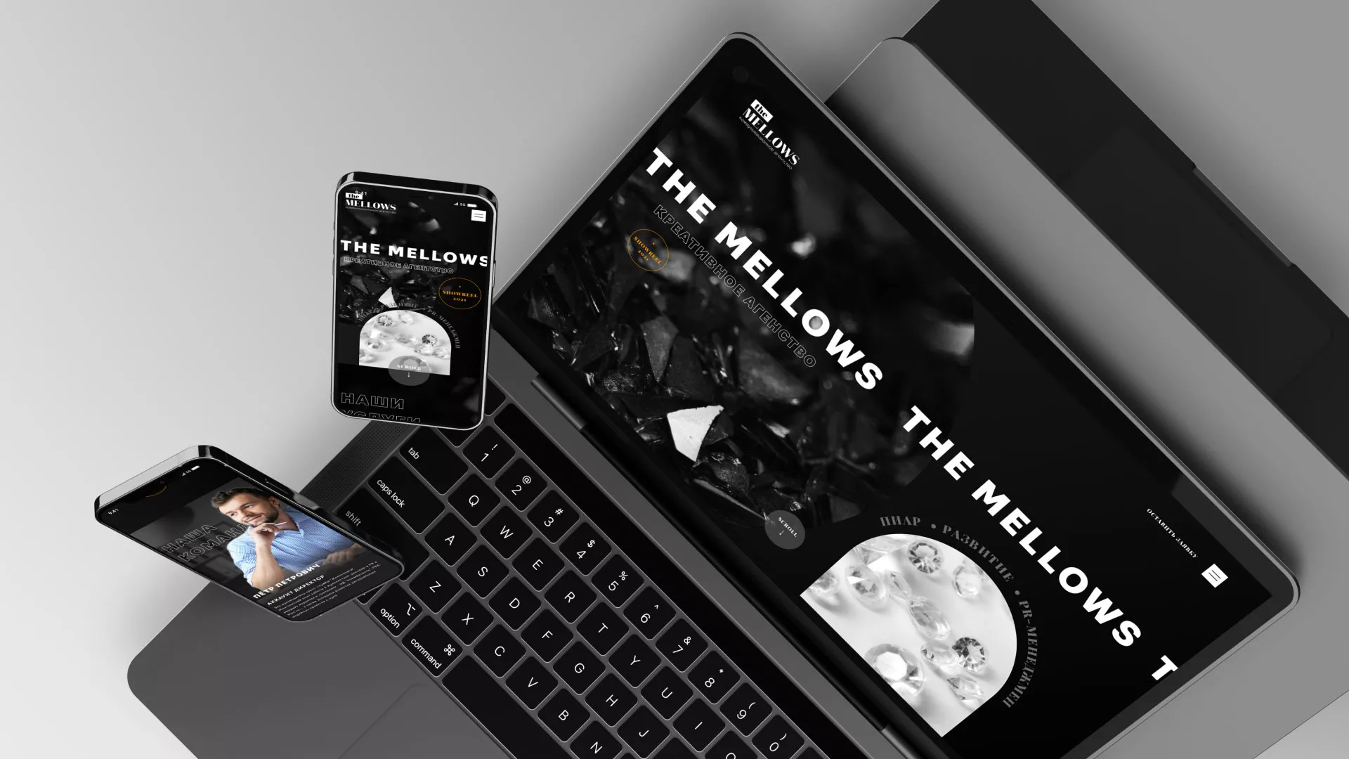 Разработка сайта креативного агентства «The Mellows» в Новой Ляле